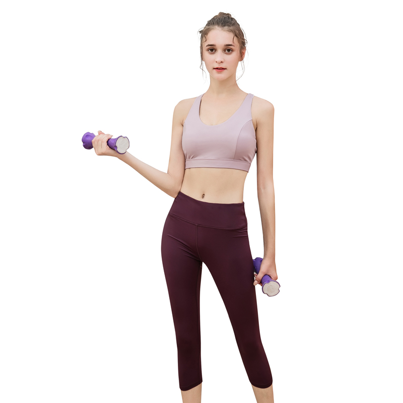 Workout for Femme Bra and Pants Set Outfits 2 Piece Comfortable Yoga Leggings