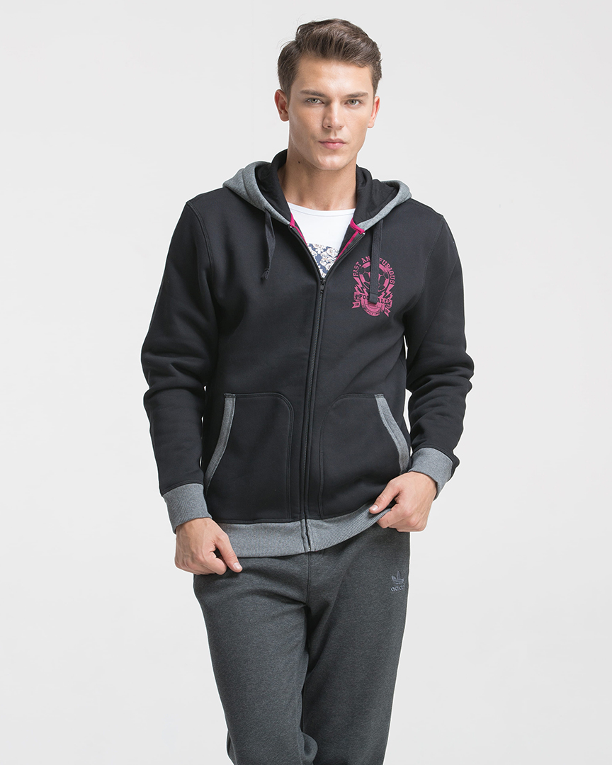 Mens Full-Zip Eco-Smart Fleece Hoodie